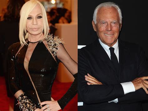 Versace vs Armani wife